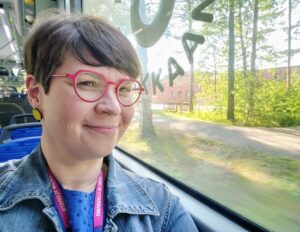 Merja bussissa